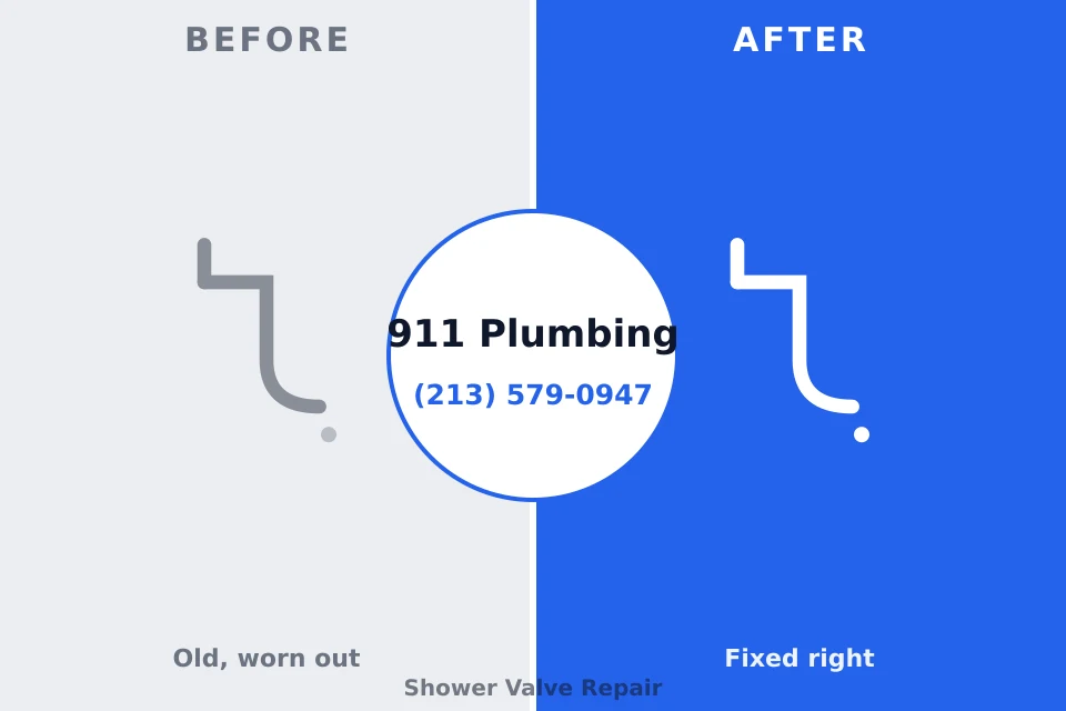 Before and after: plumbing repair Bonney Lake, WA